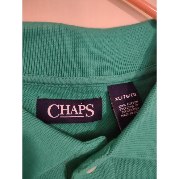 Chaps Polo Short sleeve shirt‎ Men's Size XL Green - Picture 3 of 5